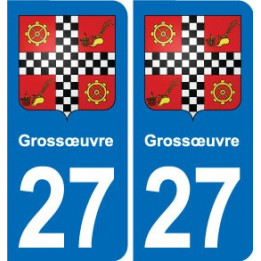 27 Léry blason autocollant plaque stickers ville