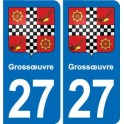 27 Léry blason autocollant plaque stickers ville