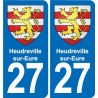 27 Léry blason autocollant plaque stickers ville