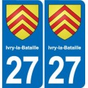 27 Léry blason autocollant plaque stickers ville