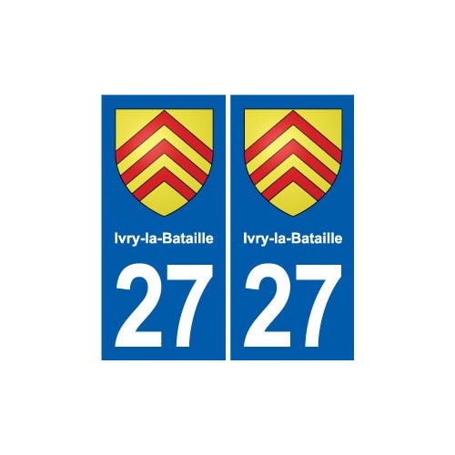 27 Léry blason autocollant plaque stickers ville