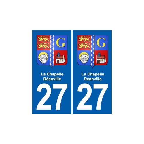 27 Léry blason autocollant plaque stickers ville