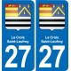 27 Léry blason autocollant plaque stickers ville