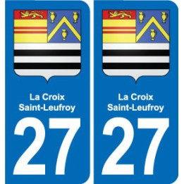 27 Léry blason autocollant plaque stickers ville