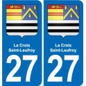 27 Léry blason autocollant plaque stickers ville