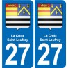 27 Léry blason autocollant plaque stickers ville