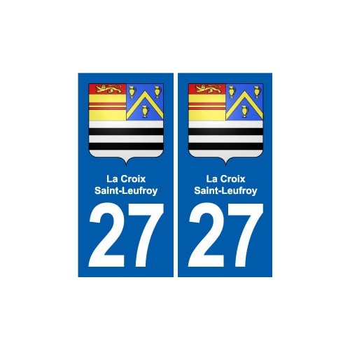 27 Léry blason autocollant plaque stickers ville