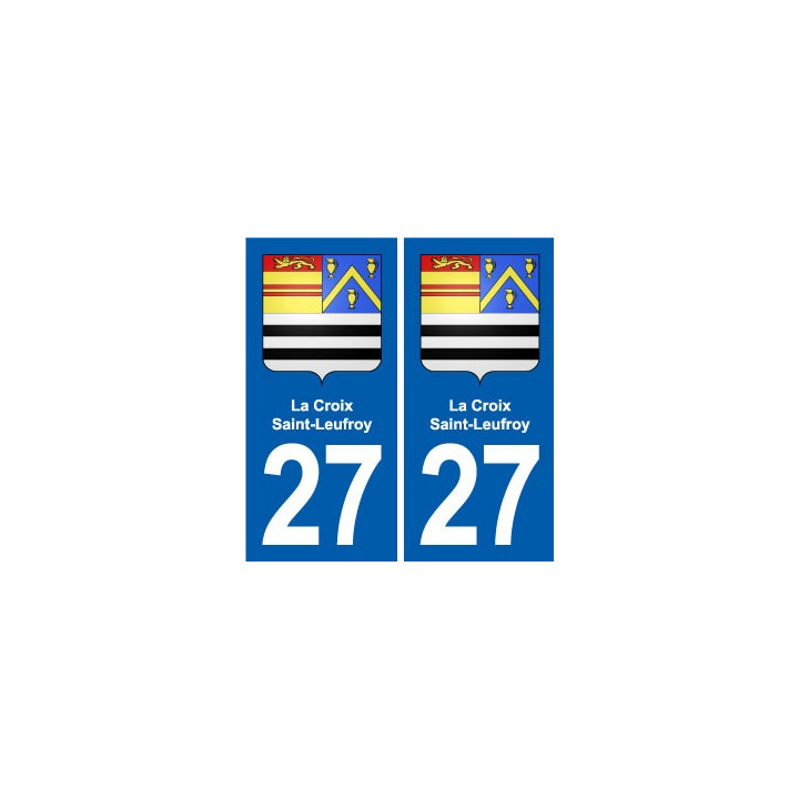 27 Léry blason autocollant plaque stickers ville