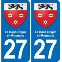 27 Léry blason autocollant plaque stickers ville
