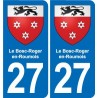 27 Léry blason autocollant plaque stickers ville