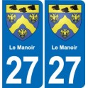 27 Léry blason autocollant plaque stickers ville