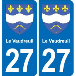 27 Léry blason autocollant plaque stickers ville