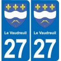 27 Léry blason autocollant plaque stickers ville