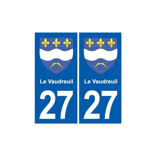 27 Léry blason autocollant plaque stickers ville