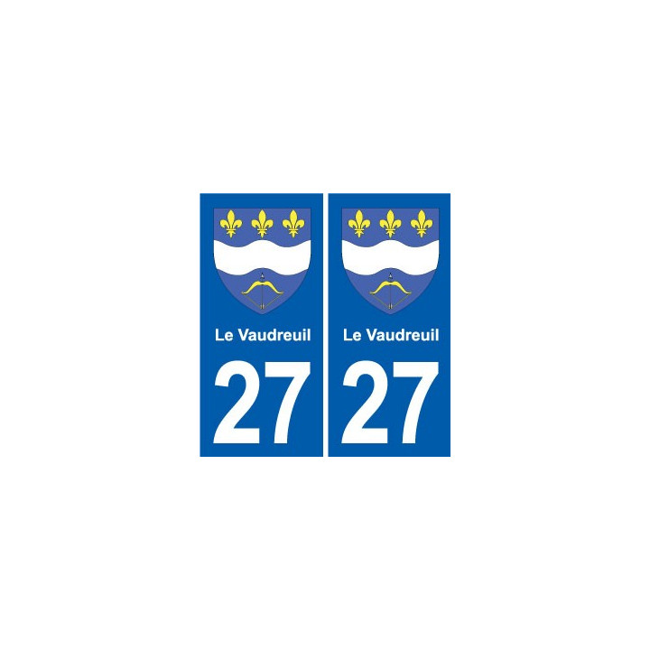 27 Léry blason autocollant plaque stickers ville
