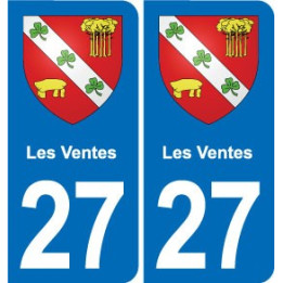 27 Léry blason autocollant plaque stickers ville