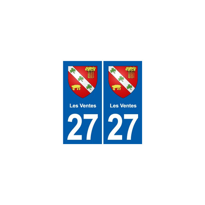 27 Léry blason autocollant plaque stickers ville
