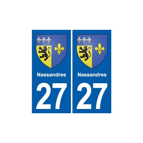 27 Léry blason autocollant plaque stickers ville