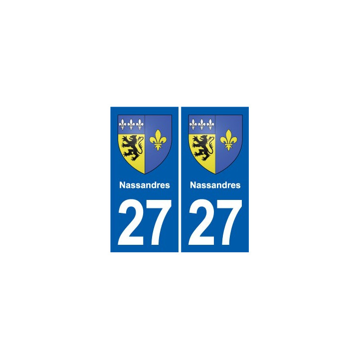 27 Léry blason autocollant plaque stickers ville