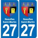 27 Léry blason autocollant plaque stickers ville