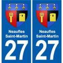27 Léry blason autocollant plaque stickers ville
