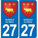 27 Léry blason autocollant plaque stickers ville