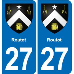 27 Léry blason autocollant plaque stickers ville