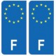 France europe autocollant plaque