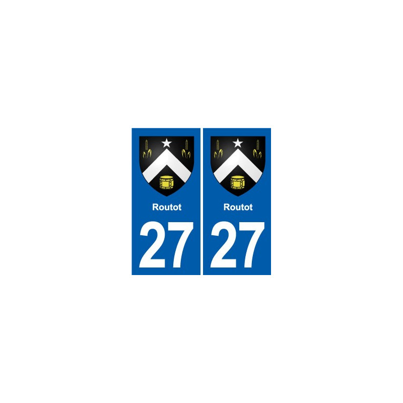 27 Léry blason autocollant plaque stickers ville