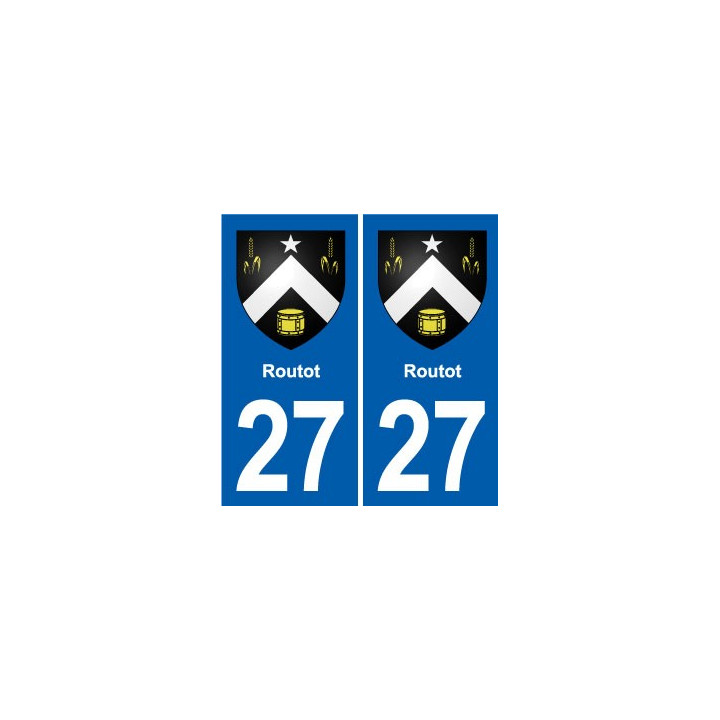 27 Léry blason autocollant plaque stickers ville