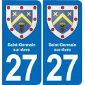 27 Léry blason autocollant plaque stickers ville