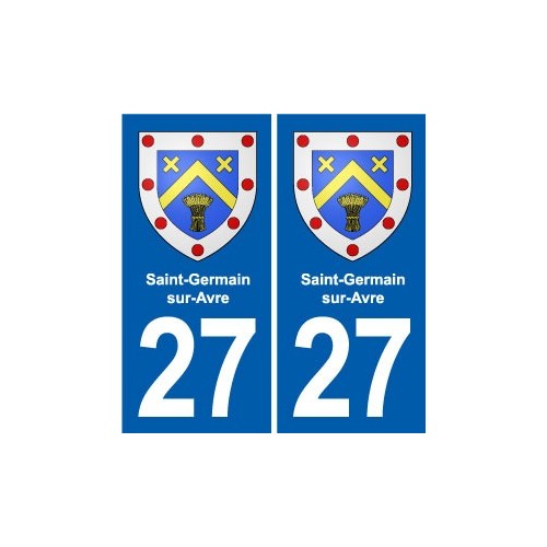 27 Léry blason autocollant plaque stickers ville