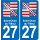 27 Léry blason autocollant plaque stickers ville