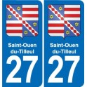 27 Léry blason autocollant plaque stickers ville