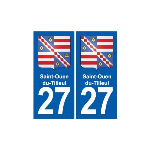 27 Léry blason autocollant plaque stickers ville