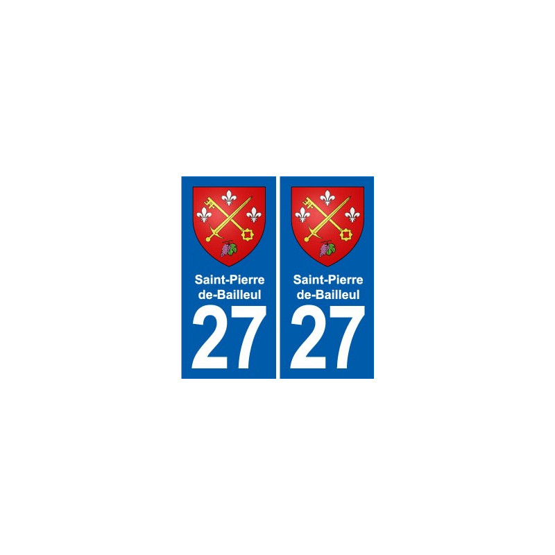 27 Léry blason autocollant plaque stickers ville