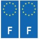 France europe autocollant plaque