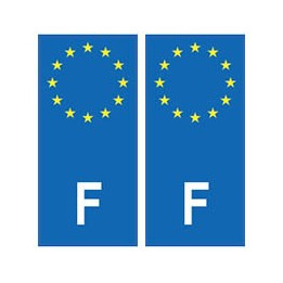 France europe autocollant plaque