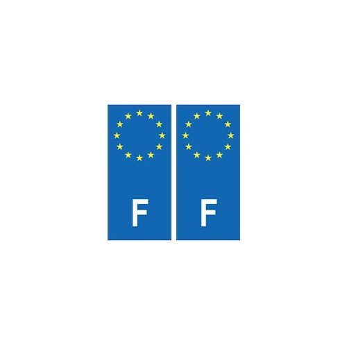 France europe autocollant plaque
