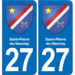 27 Léry blason autocollant plaque stickers ville