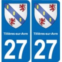 27 Léry blason autocollant plaque stickers ville