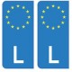 Luxembourg Lëtzebuerg europe autocollant plaque