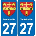 27 Léry blason autocollant plaque stickers ville