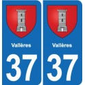 37 Bourgueil blason ville autocollant plaque stickers