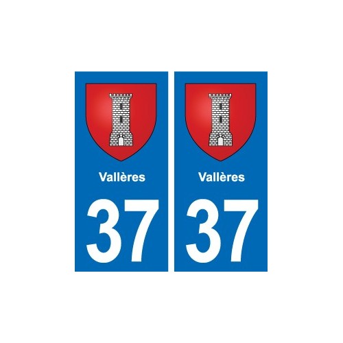 37 Bourgueil blason ville autocollant plaque stickers
