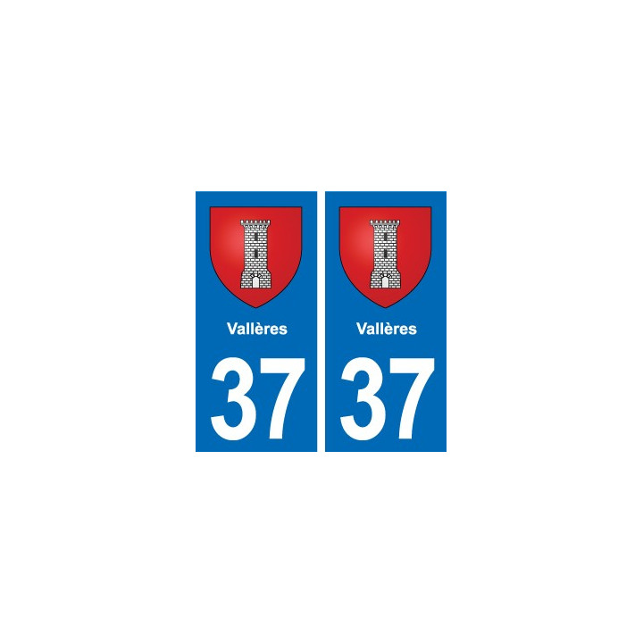 37 Bourgueil blason ville autocollant plaque stickers