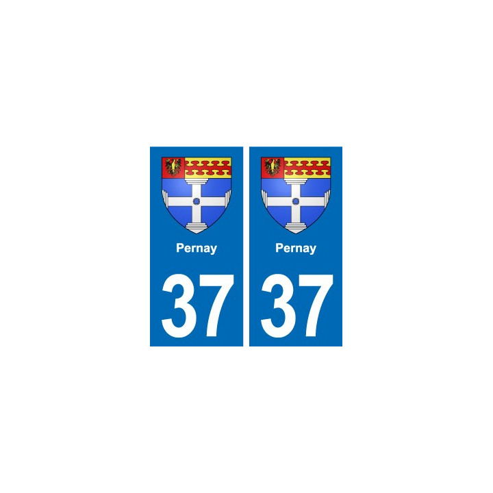 37 Bourgueil blason ville autocollant plaque stickers