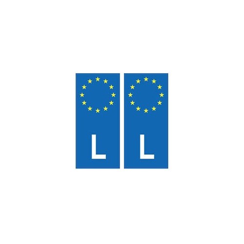Luxembourg Lëtzebuerg europe autocollant plaque