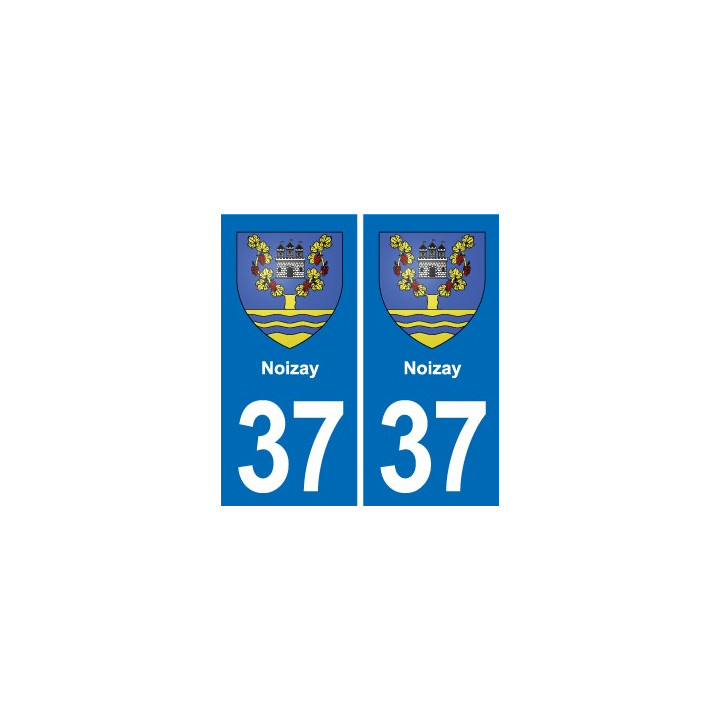 37 Bourgueil blason ville autocollant plaque stickers