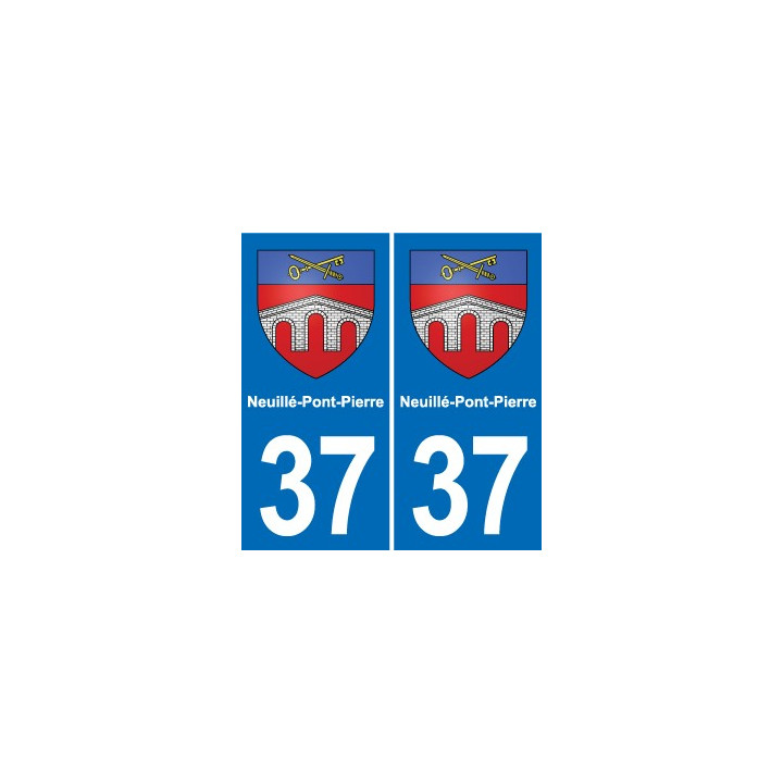 37 Bourgueil blason ville autocollant plaque stickers